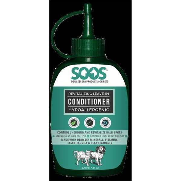 Skim-A-Round, Inc. Soos Pets SP01003 Natural Dead Sea Hypoallergenic Revitalizing Leave-In Pet Conditioner For Dogs & Cats SP01003 - main